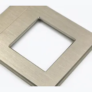 Brushed Metal & Oxidation Zinc Alloy Champagne Gold